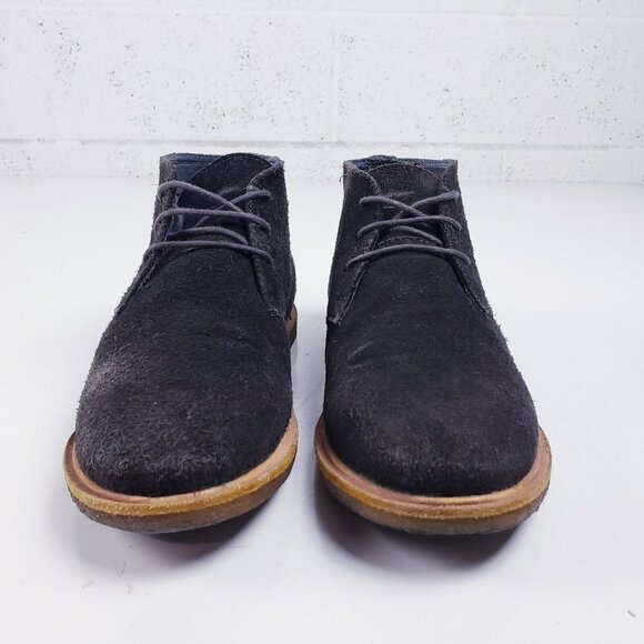 Frank Wright Men's Size 8 BAXTER Black Suede Leather Lace Up Chukka Ankle Boot - Picture 4 of 10